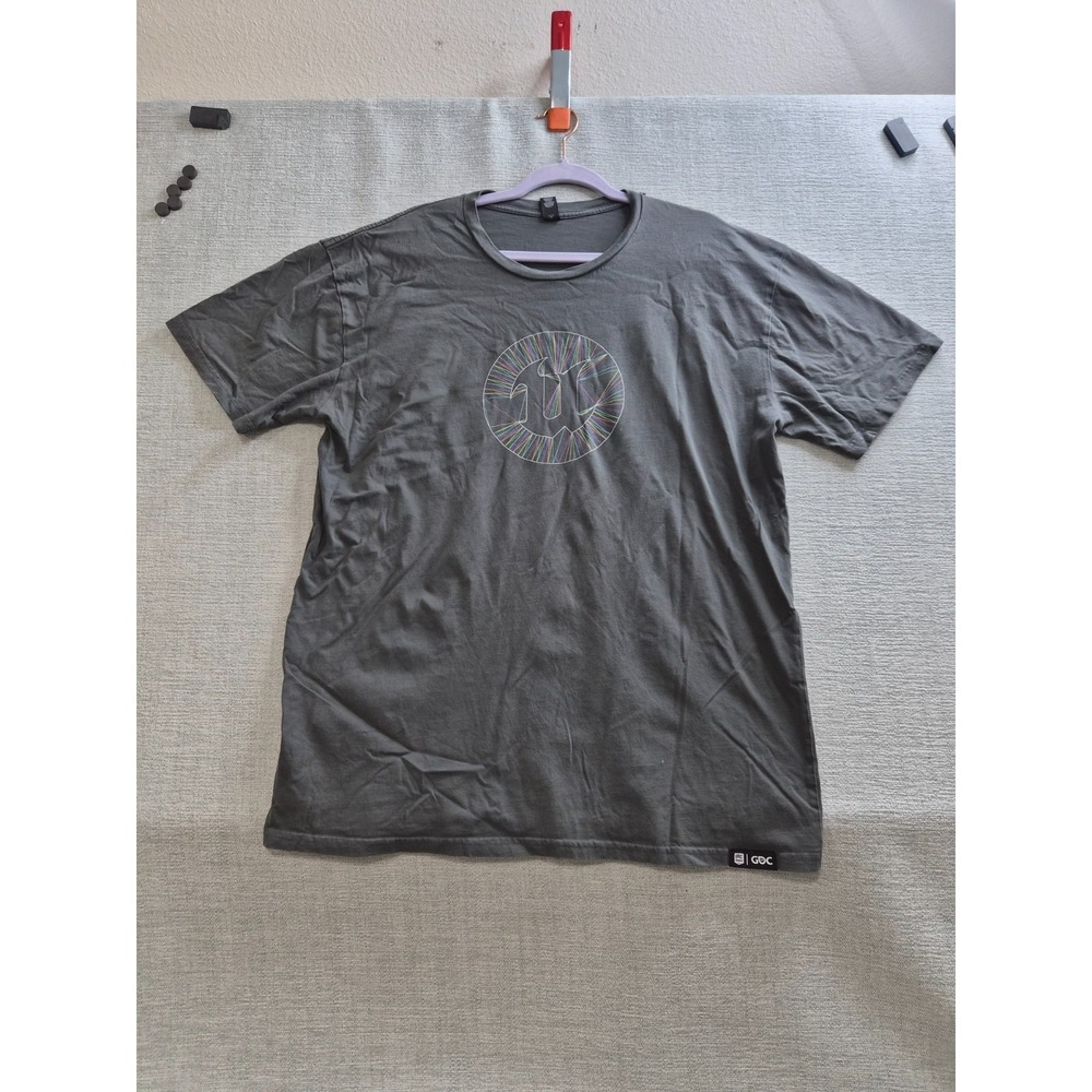 Epic Games GDC T-Shirt Mens 2XL Gray Unreal Engine Logo Graphic Print Crew Neck